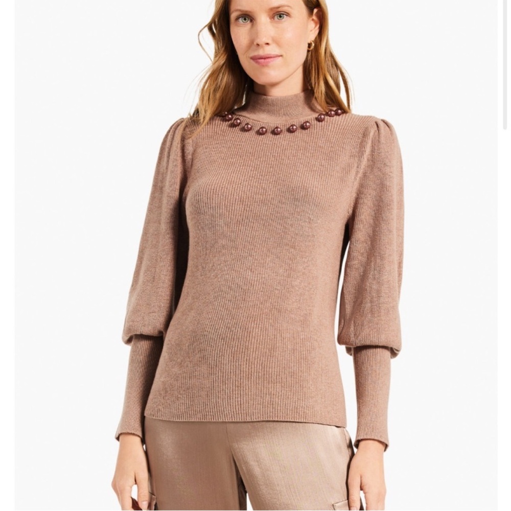 Nic & Zoe NWT Twilight Pullover Mock Neck Rib Collar  Sweater size Medium